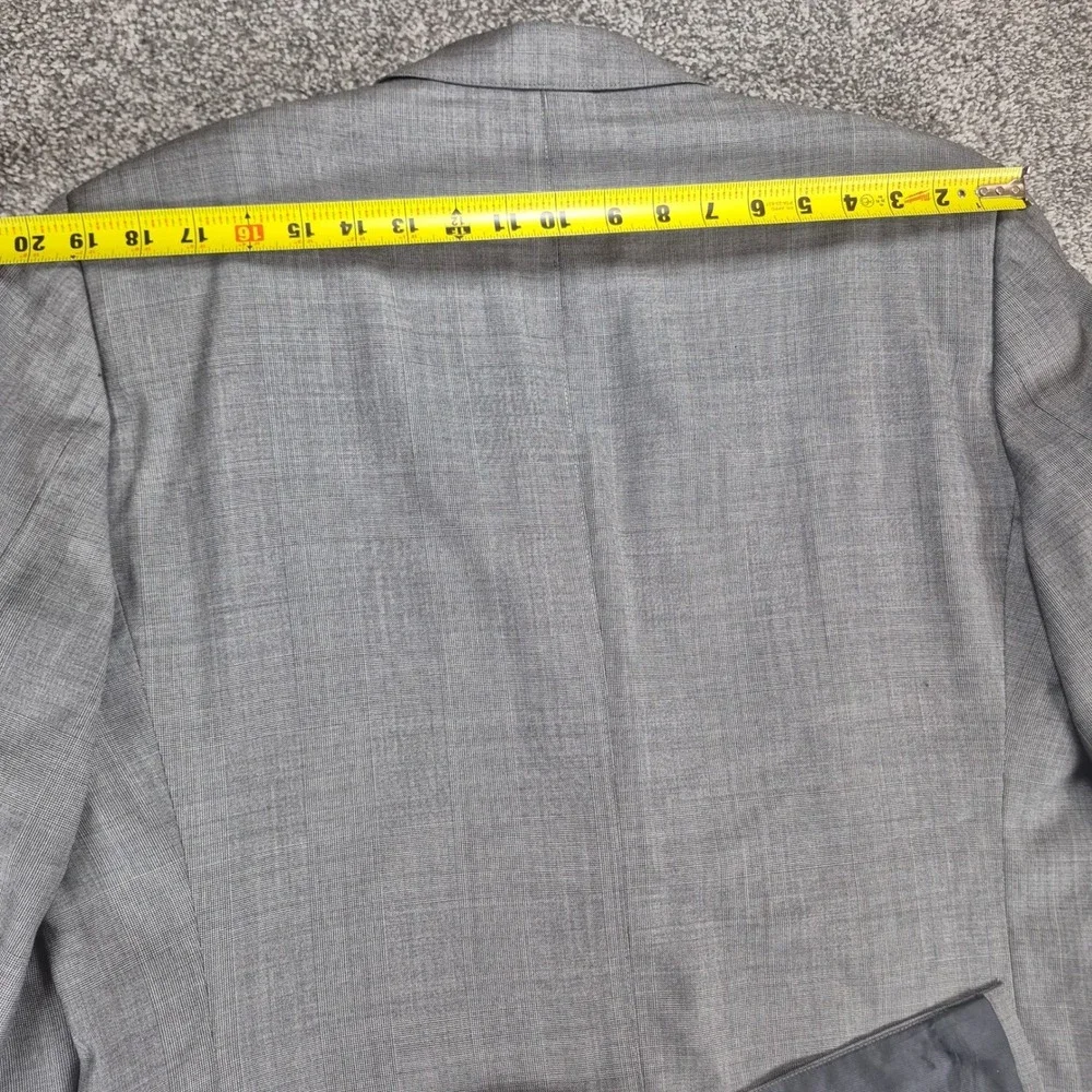 Brooks Brothers Blazer Mens 46L‎ Gray Vitale Barberis Wool Fitzgerald